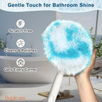 Non-Scratch Tub Tile Scrubber Brush, 48" Long Handle (1-Pack) - Image 6