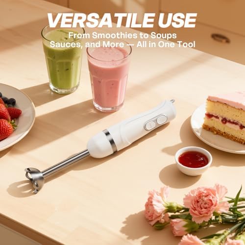 Turelar Immersion Blender Corded 400W, 2 Speed, Emulsifier, Blend - Image 5