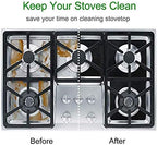 Stove Burner Covers,0.3 MM Double Thickness,8 Pack,Black,Size 10.6” x 10.6” - Image 6