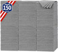 FIXSMITH Shop Towels, Pack of 150, Grey Microfiber Cleaning Cloth Bulk, Microfiber Towels for Cars, All-Purpose Absorbent Cleaning Rags, Dust Cloth for Automotive, Mechanic, Garage, 11.5 x 11.5 inch by FIXSMITH