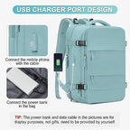coofay Expandable Backpack For Traveling On Airplane Travel Backpack For Women Men Airline Approved Carry On Bags For Airplanes Gym Bag With Shoe Compartment Waterproof Hiking Backpack Essentials - Image 6
