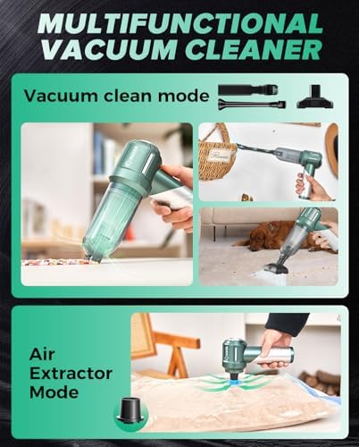 Saker Handheld Car Vacuum Cordless Portable 17000PA HL133 Olive Green - Image 5