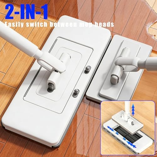 New Hands Free Multi Purpose Flat Mop with 10 Reusable Cloths - Image 5