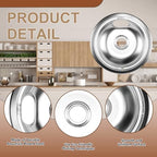 W10196405(8”) W10196406(6”) Electric Stove Burner Drip Pans & MP22YA Electric Range Burner Element Unit Set by Cenipar-Compatible with Whirl-pool Ken-more Ama-na Range Oven/Stove - Image 2