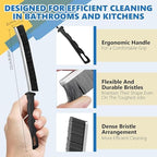 Crevice Cleaning Brush Set (12 Pack) – Hard Bristle Gap Cleaning Tool for Window Tracks, Grout & Bathroom Corners – Thin Deep Cleaning Brush for Kitchen Sink, Sliding Door Tracks & Tight Spaces - Image 4