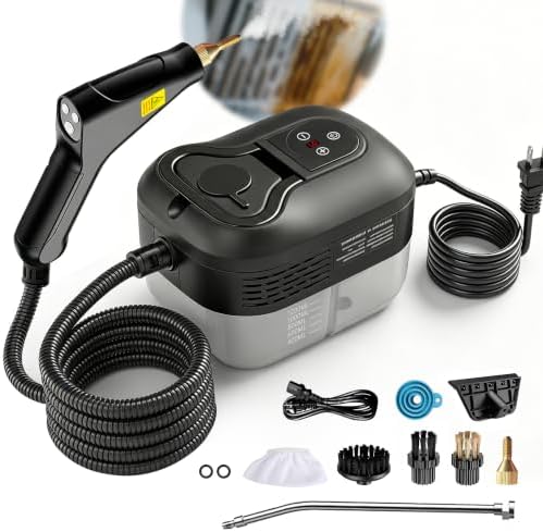 Steam Cleaner, 2500W Portable Handheld Steamer for Home Cleaning by HisweetH