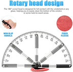 Extendable Car Windshield Cleaning Tool with Microfiber Pads, Red - Image 3