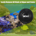 Cunhill 2 Pieces Mini Aquarium Glass Cleaner Magnetic Algae Scraper 1.57 x 1.38 Inch No Scratch Fish Tank Glass Cleaner Magnetic Brush for Thick Fish Tank Glass Acrylic Aquarium(Black) - Image 5