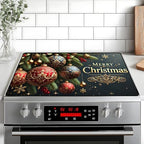 Christmas Stove Top Cover Snowman Stove Top Cover for Home Decoration Kitchen Pad Non-Stick Washable Cooktop Covers Countertop Protector Keep Stove Clean 28"x20" (Ball) by BVBOX