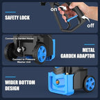 Adjustable Electric Pressure Washer 5000PSI with 33FT Flexible Hose, 4 Nozzles, Foam Cannon, Best Power Washer for Cars, Patios, Driveways, Blue - Image 5