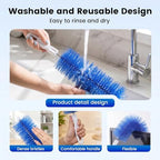 Fan Cleaning Brush, Bendable Microfiber Head, Microfiber Duster for Electric Fan and Blind, Reusable Dust Remover Washable ldeal for Electric Fans Air Conditioning, Home Car Vents, Curtain (Gray 3PCS) - Image 5