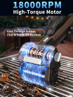 DEGGE Electric Grill Brush, Cordless BBQ Grill Cleaner with 4500mAh - Image 3