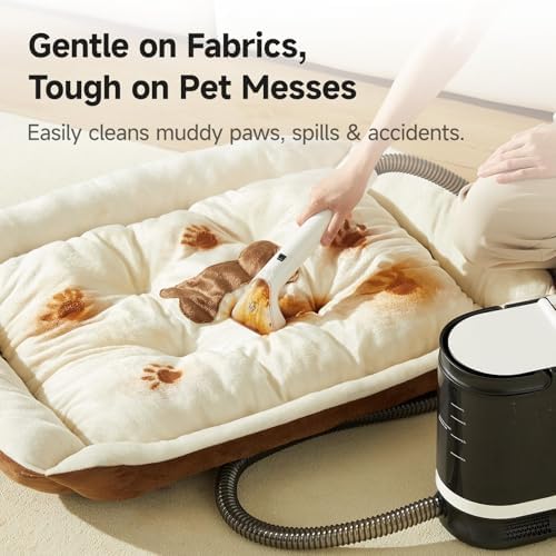 Uwant Carpet Cleaner Machine with Powerful Suction for Pets with Cleaning Tools& Solution Carpet Upholstery Cleaner for Cars,Couch,Furniture Set of 1 - Image 3