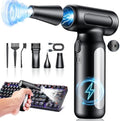 Mershgaya Electric Compressed Air Duster - 13,0000 RPM Rechargeable Cordless Turbo Blower, Portable Air Blower Gun for Cars, PC, Keyboard, Home & Outdoor Dust Cleaning (Replaces Compressed Air Cans) by Mershgaya