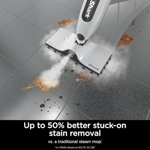 Shark SteamSpot Steam Mop with Steam Blaster Technology, White, S2001 - Image 4