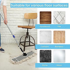 24" Industrial Cotton Floor Dust Mop with adjustable Steel Handle - Commercial Mops for Hardwood, Tiles, Laminate, Vinyl, Garage epoxy, Bamboo surface cleaning and Flooring Push Dust Broom - Image 3