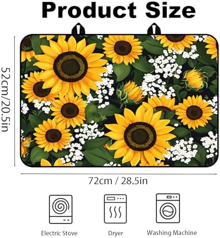 Stove Top Cover,28.5"L x 20.40"W,Heat Resistant Cooktop Protector Mat - Image 3