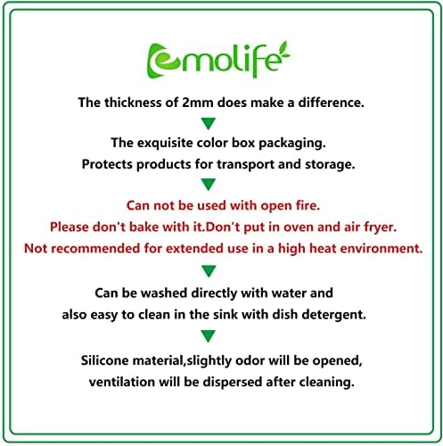 emolife Silicone Mats, Countertop Protector, Heat Resistant, Light Grey - Image 4
