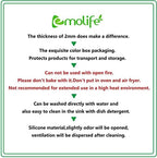 emolife Thick(2MM) Silicone Mats for Kitchen Counter, Black, 23.6"x15.7" - Image 5