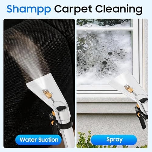 Commercial Carpet Cleaning Machine, 1000W 110V 40L/11Gal Professional Commercial 3 in 1 Carpet Spraying Floor Brush Cleaner Extractor Vacuum Washing Machine Portable Carpet Cleaner (40L) - Image 6