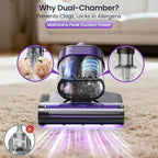 Maircle Mattress Vacuum Cleaner with UV Light, Bed Vacuum with Dust Detection, 16KPa Handheld Vacuum with LED Display, 40,000 Beats/Min Tapping, 150°F Heat, HEPA Filter for Bed, Couch - Image 7