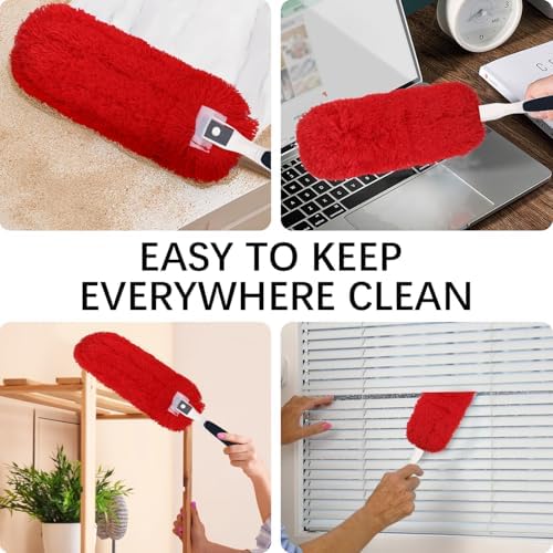 Reusable Microfiber Duster Refills Compatible with OXO & MR.SIGA Duster - Washable Duster for Household Cleaning Dusting Furniture Blind Ceiling Fan 2Pack (Handle NOT Included - Image 6