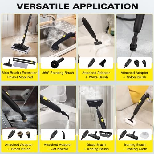 TVD 5 Bar 320°F Steam Cleaner for Home, Bathroom, Kitchen, Floor & Grout - Image 5