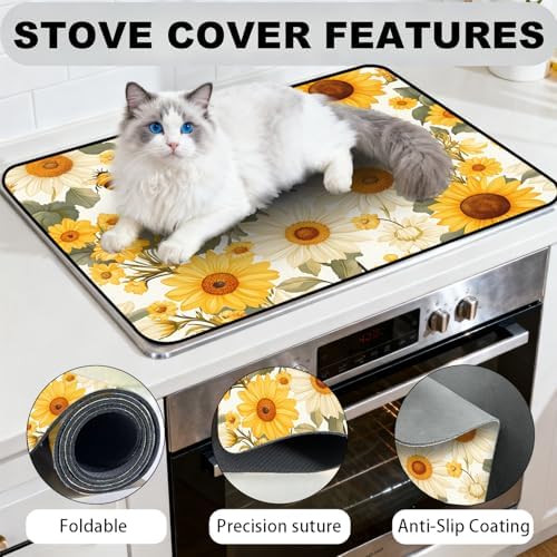 Stove Top Cover,28.5"L x 20.41"W,Heat Resistant Cooktop Protector Mat - Image 5