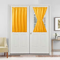 Hiasan French Door Curtains Privacy, Golden Orange, 52W x 40L, 1 Panel by Hiasan