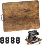 Appliance Slider, Sliding Tray for Coffee Maker, Coffee Pot Slider for Countertop, 360° Rolling Tray Appliance Slider for Kitchen Appliances- Rustic Brown (13” X 14”) by Fxacyem