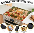 NYZE Christmas Electric Stove Top Cover Decorative Cooking Bear Stove Cover - Image 3