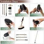Eyliden Tub & Tile Scrubber Kit with Long Handle, 2 Different Cleaner Brush - Image 5
