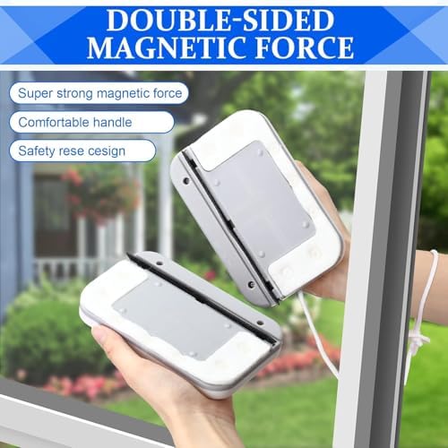 Magnetic Windshield Cleaner Tool Set,Widen Double-Sided Window Cleaner Tool - Image 7