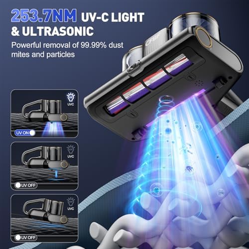 CFBF Mattress Bed Vacuum Cleaner with 16Kpa Suction & 253.7nm UV-C Light - Image 3