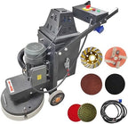 TECHTONGDA Concrete Floor Grinder Polisher 5 Head Grinding Base 14.9in Grinding Width with Built-in Dust Collection Fan for Construction Sites Industrial Workshops Garage 220v/4kW by TECHTONGDA