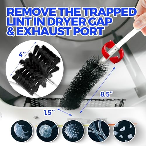 Holikme Dryer Vent Cleaner Kit - 35Ft Flexible Lint Brush for Deep Cleaning - Image 4