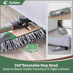Eyliden Pro Dust Mop for Floor Cleaning, 3 Reusable Microfiber Thicker Pads - Image 6
