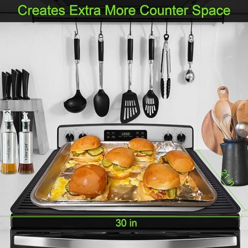 KindGa Stove Cover - Stove Top Covers for Electric Stove 30 x 21 Inch Black - Image 5