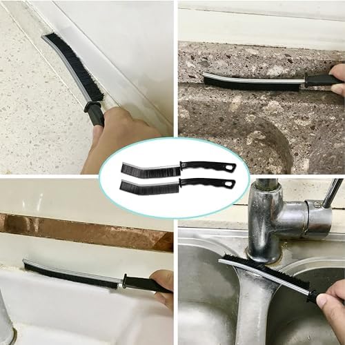 Gap Cleaning Brush Tool,7pcs Hand-held Groove Gap Cleaning Tools,Bathroom Kitchen Edge Corner Grout Cleaning Brushes, Sliding Door or Window Brush. - Image 5
