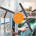 Silicone Shower Squeegee, Black, 11inch - Image 7
