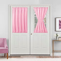Hiasan French Door Curtains Privacy, Light Pink, 52W x 40L, 1 Panel by Hiasan