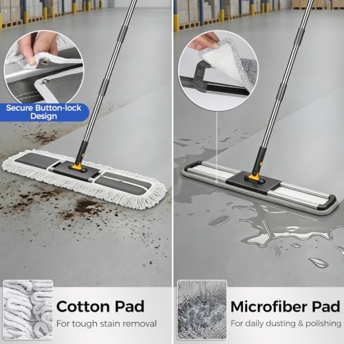 36" Commercial Dust Mop for Floor Cleaning, Heavy Duty Industrial Mop - Image 3