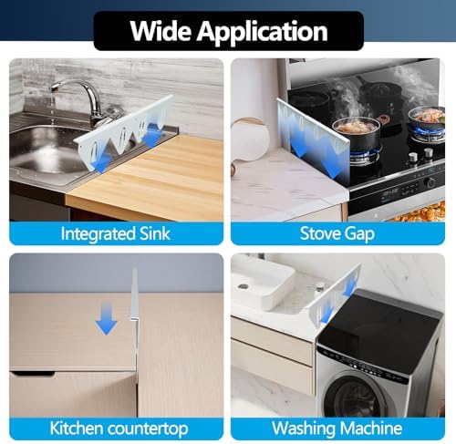 2 Pack 14.9"-29.5" Adjustable Stainless Steel Stove Gap Covers - Image 5