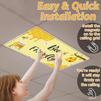 8 Pcs Fluorescent Light Covers with 80 Magnets Decorative for Classroom Ceiling Light 4 x 2 Feet Magnetic Lights Covers Filter Easy Install for Office Hospitals & Home Drop Ceiling Supplies (BEE) - Image 6