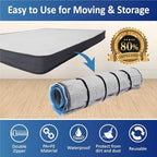 Foam Mattress Vacuum Bag with Blue Zipper & 4 Straps, Twin/Twin XL - Image 2