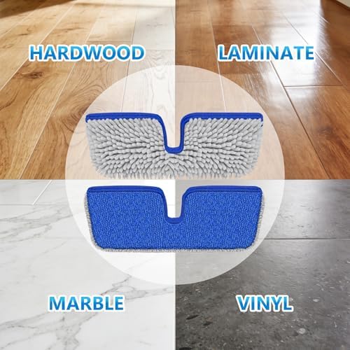 Reusable Mop Pads for Enspoway Dust Mop: Double-Sided Microfiber Refills - Image 7