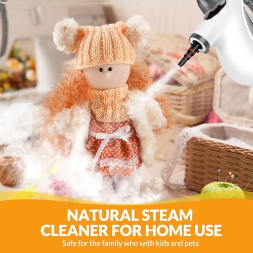 Handheld Steam Cleaner, Pressurized Hot Steam with 12 Accessories for Home - Image 5