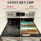 Thankful Stove Top Cover for Electric Stove, Thanksgiving Ceramic Stove top Cover, Grateful Heat Resistant Glass Cooktop Cover, Flat RV Range Stovetop Protector Dish Drying Mat for Kitchen, 28"x20" - Image 4