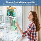 Kiato Window Vacuum Squeegee Cordless, Electric Window Vac, Rechargeable Window Cleaner with Spray Bottle, for Cleaning Windows, Mirrors, Glass, 2200mA, WC10 - Image 3