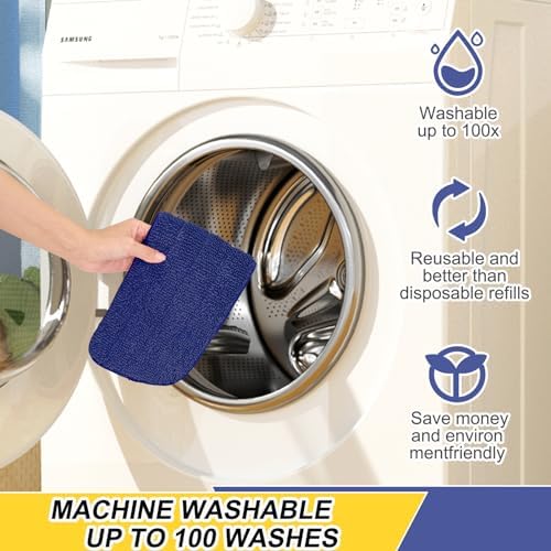 16.5 inch Reusable Mop Pads Microfiber Spray Mop Replacement Heads for Wet/Dry Mops Compatible with Bona Floor Care System (5 Pack) - Image 5